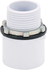 EASTMAN Eastman 60089 aluminum water heater drain pan with PVC fittings 26 inch ID x 28 inch OD compression