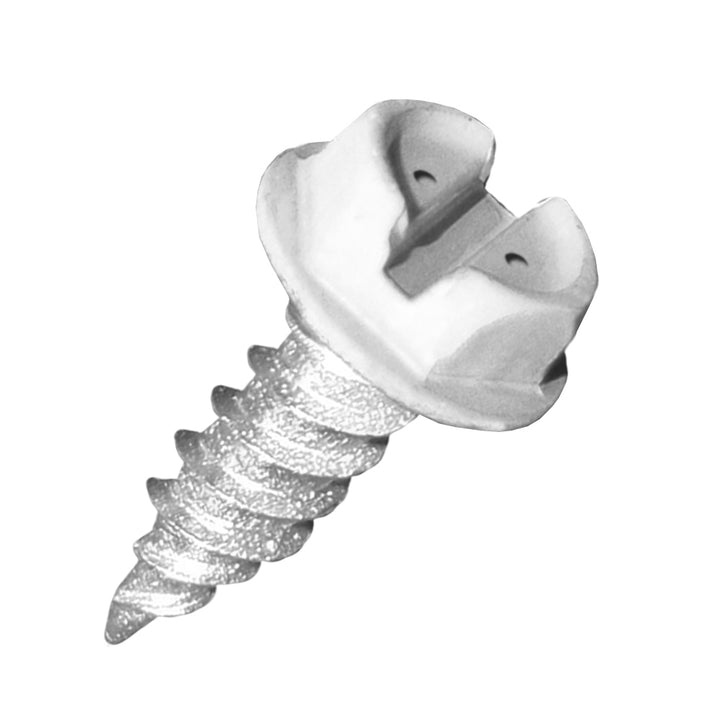 MALCO Malco HW6X3/8ZWG No. 6 3/8 inch length slotted hex head sheet metal screws 100 pack