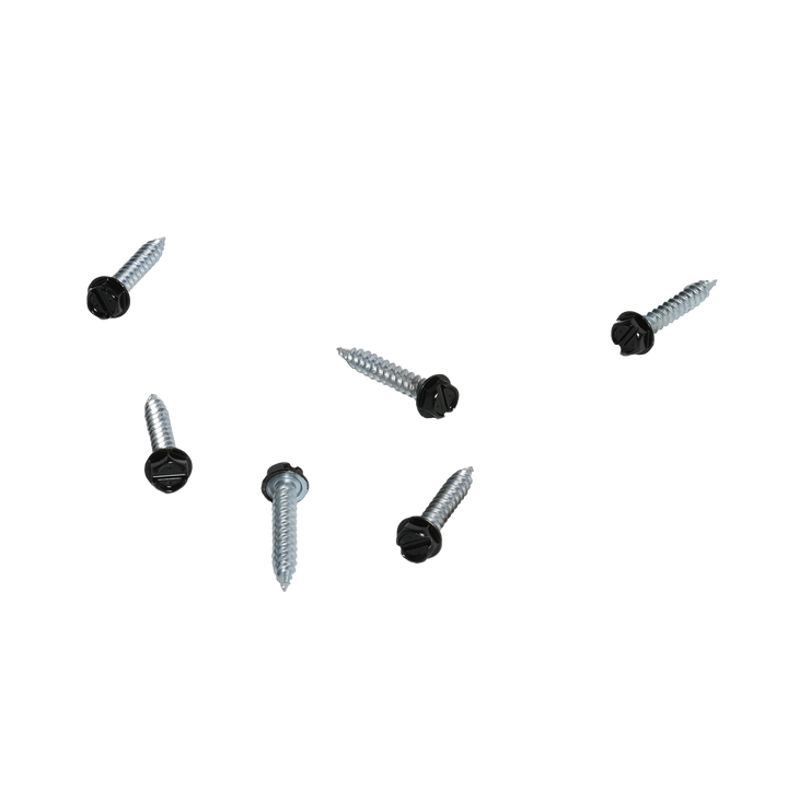 MALCO Malco HW8X3/4ZBT Zip-in self-piercing sheet metal screws size 8 shank 3/4 inches length 1/4 inches slotted hex head tub of 1000