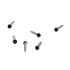 MALCO Malco HW8X3/4ZBT Zip-in self-piercing sheet metal screws size 8 shank 3/4 inches length 1/4 inches slotted hex head tub of 1000