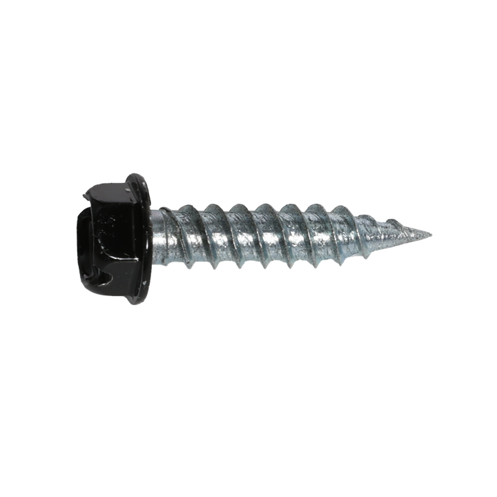 MALCO Malco HW8X3/4ZBT Zip-in self-piercing sheet metal screws size 8 shank 3/4 inches length 1/4 inches slotted hex head tub of 1000