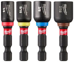 MILWAUKEE Milwaukee 49-66-4562 SHOCKWAVE 4-Piece Magnetic Nut Driver Set 1-7/8 in