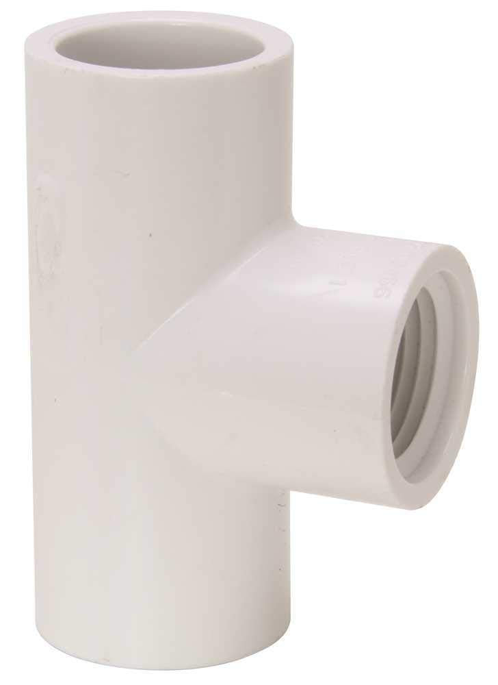 MUELLER INDUSTRIES Mueller Industries 402-101 PVC Tee 3/4 in. x 3/4 in. x 1/2 in.