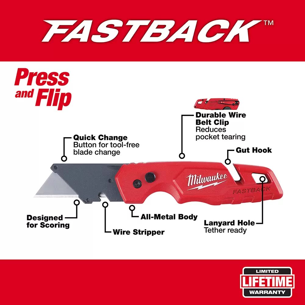 MILWAUKEE Milwaukee 48-22-1501 Folding Utility Knife