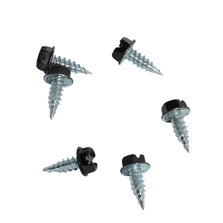 MALCO Malco HW7X1/2ZBG Slotted Hex Head Zip-in Self-Piercing Sheet Metal Screws 1/2 Inch Length 1/4 Inch Head Size 100 Pack