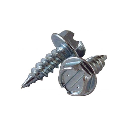 MALCO Malco HW6x3/8ZCLG Painted Slotted Hex Head Sheet Metal Screws 3/8 inch length 1/4 inch head size 100 pack