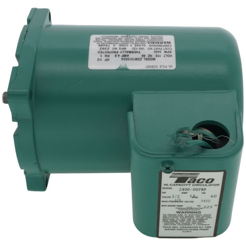 TACO Taco 2400-007RP motor 1/2hp 3450rpm 115v ZXM101050A