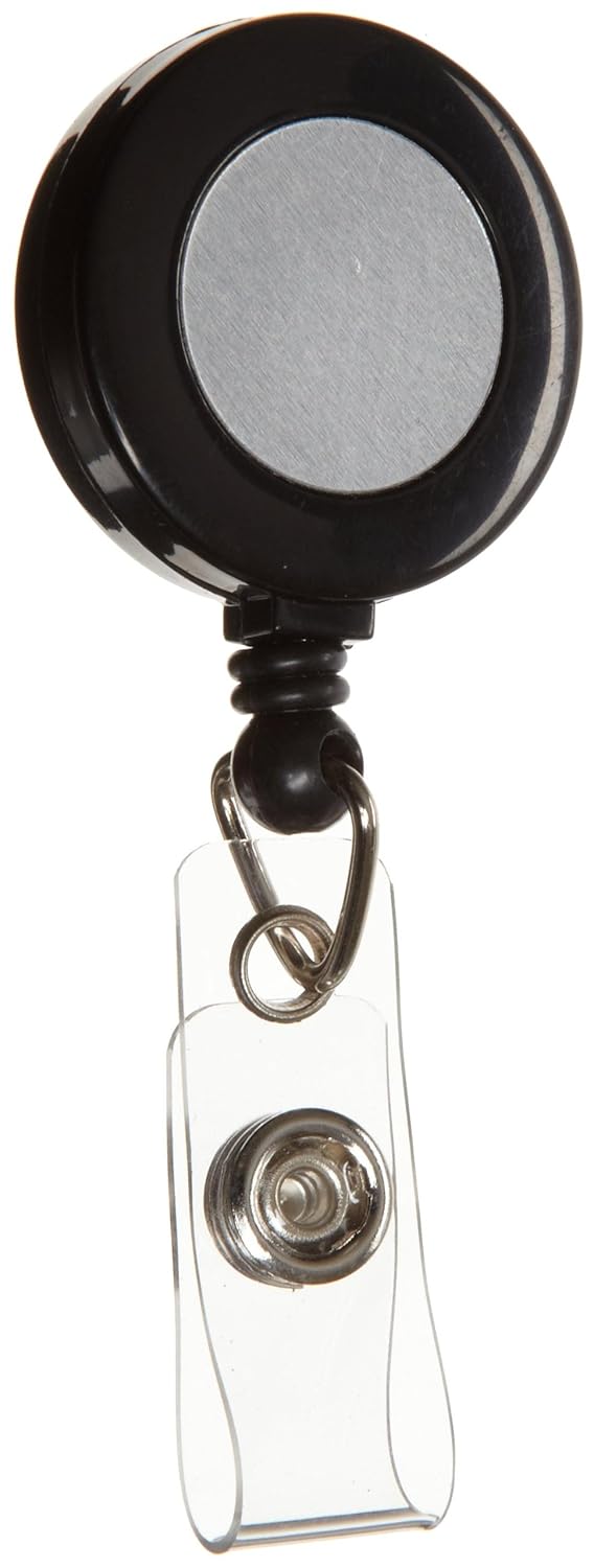 BRADY Brady 95075 Retractable Badge Holder 1.25 in diameter 36 in cord 1 pack