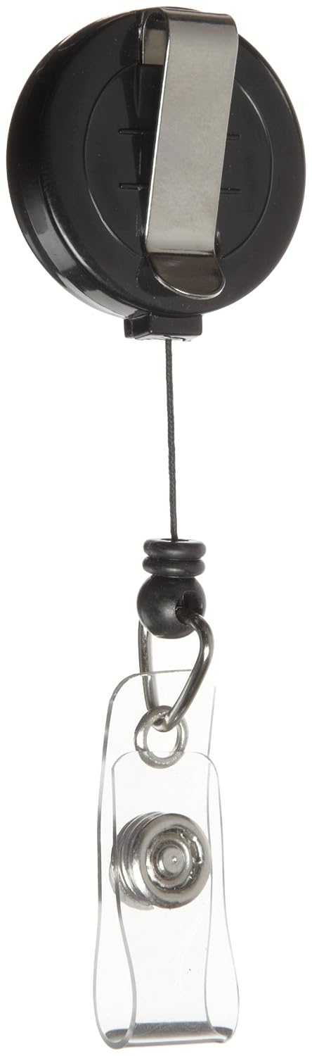 BRADY Brady 95075 Retractable Badge Holder 1.25 in diameter 36 in cord 1 pack