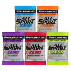 ALL SPORT All Sport 10121803 Zero Variety Powder Mix Pouch 2.5 Gallon Variety Pack 30 Count