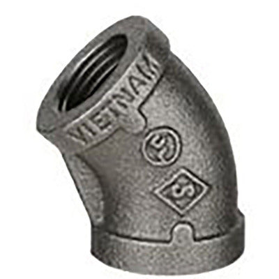 DIVERSITECH Diversitech BPF-04 1/2 inches black gas pipe 45 deg ell