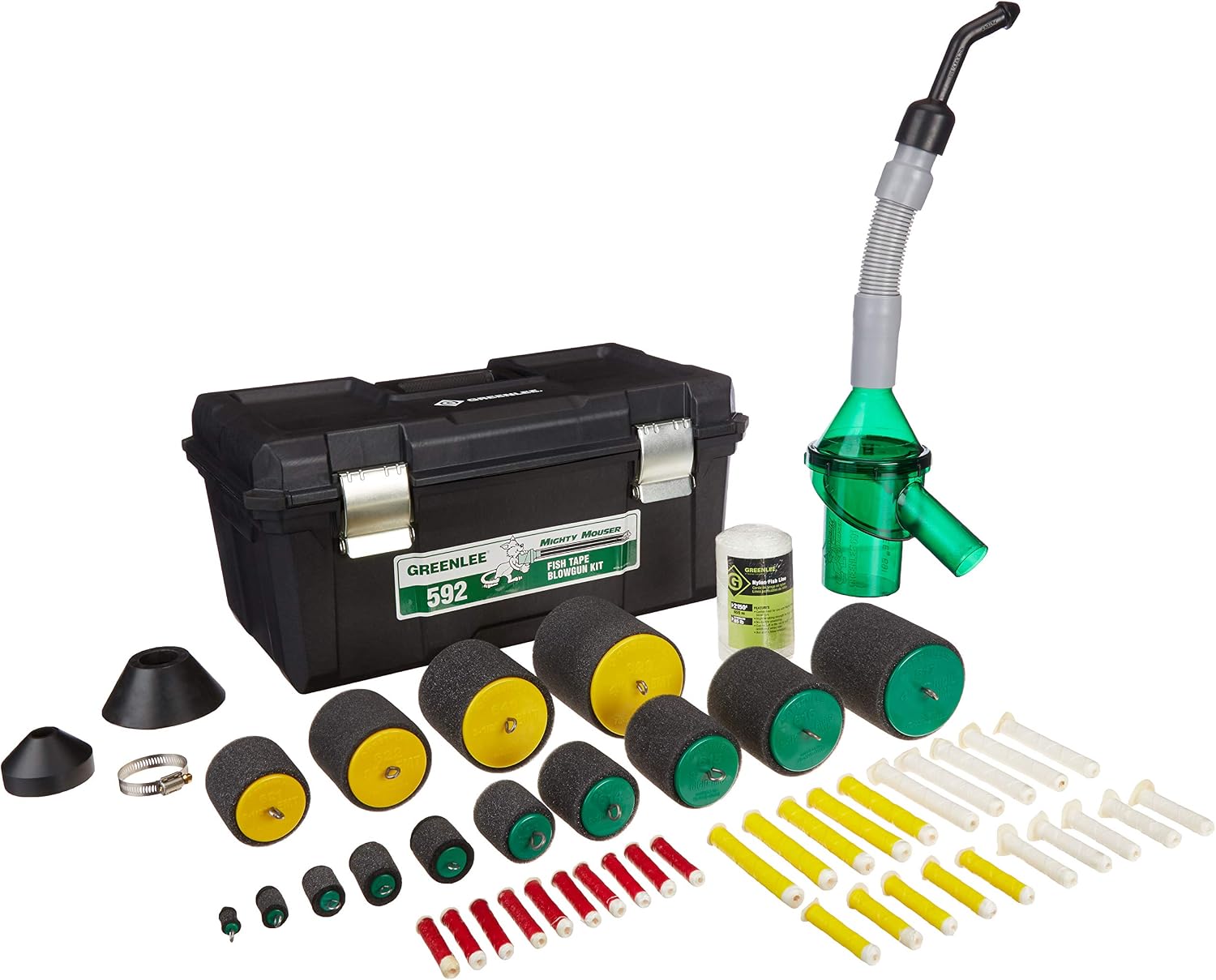 GREENLEE Greenlee 592 Mighty Mouser Blow Gun Kit 1/2 to 4 in Conduit