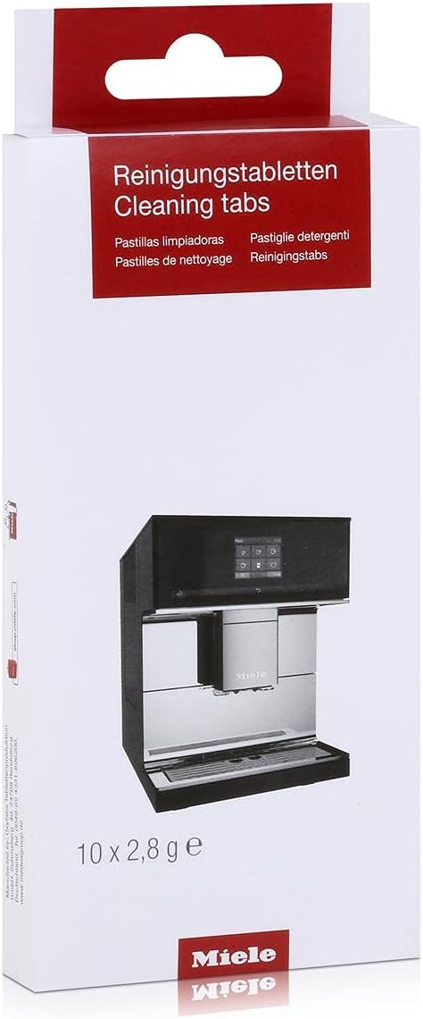 MIELE Miele 10270530 original cleaning tablets for coffee machines, removes oil and residue 10 count 11201200