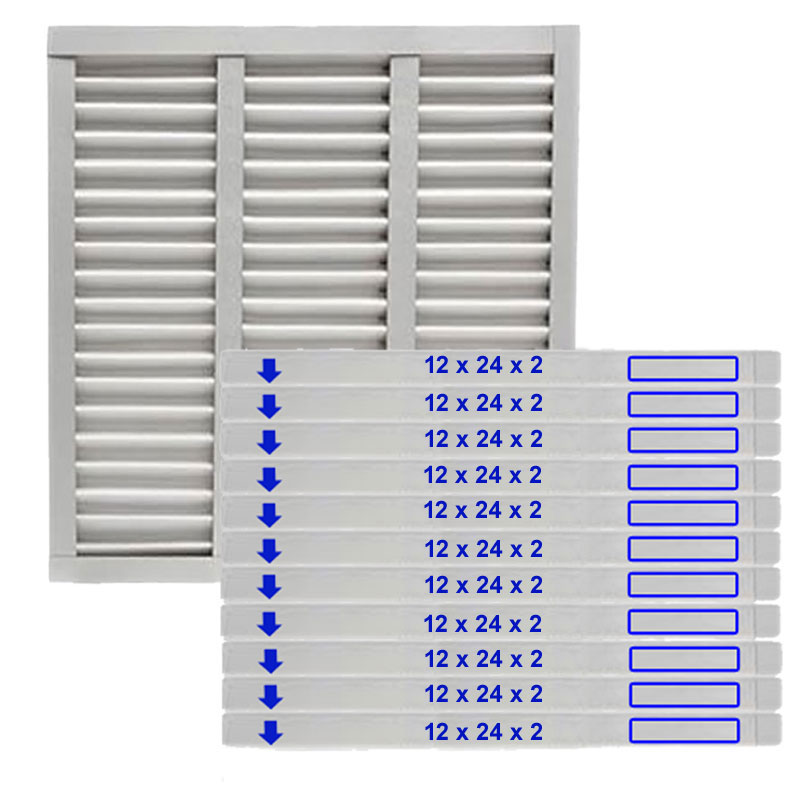 FILTRATION GROUP Filtration Group 21131 Nova standard capacity pleated air filter, synthetic media 12 height x 24 width x 2 depth case of 12 replaces 21256, PF-01-122402-6
