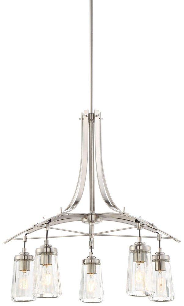MINKA LAVERY Minka Lavery 3305-84 Poleis 5-light Chandelier 60W 26.5W x 26.5H Inches