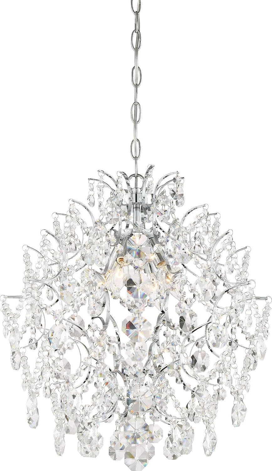 MINKA LAVERY Minka Lavery 3156-77 Isabella's Crown Crystal Mini Chandelier Lighting 240 Watts 4-Light