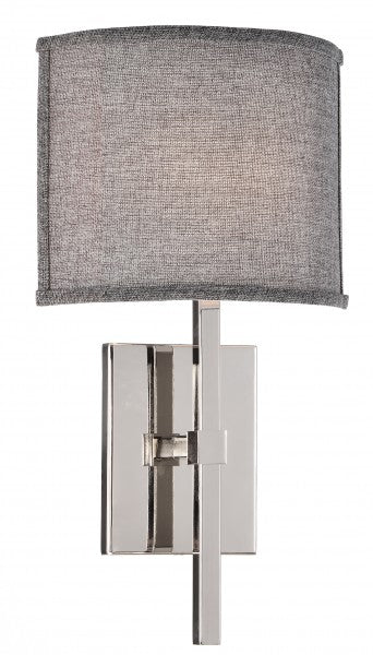 MATTEO LIGHTING Matteo Lighting W42501GY Nolan Wall Sconce 60W 9 1/4 inchesW x 17 inchesH x 3 1/8 inchesE