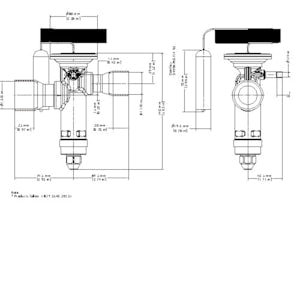 DANFOSS Danfoss 067n3038 thermostatic expansion valve tge r410a 125 kw 1 1/8 x 1 3/8 inch replaces 067n3018