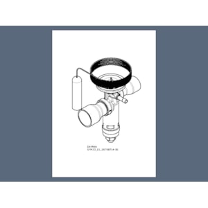 DANFOSS Danfoss 067n3038 thermostatic expansion valve tge r410a 125 kw 1 1/8 x 1 3/8 inch replaces 067n3018