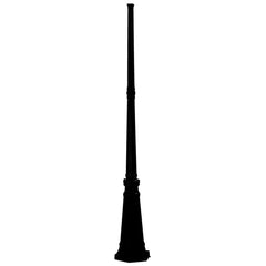 Z-LITE Z-Lite 504POST-BK Waterloo Outdoor Post 71 inch height 10 inch width