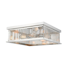 Z-LITE Z-Lite 333F4PN Camellia 4 light 18 inch flush mount 60 watts