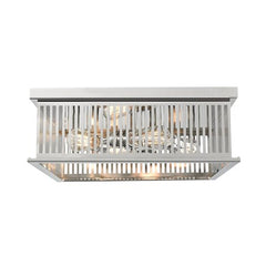 Z-LITE Z-Lite 333F4PN Camellia 4 light 18 inch flush mount 60 watts