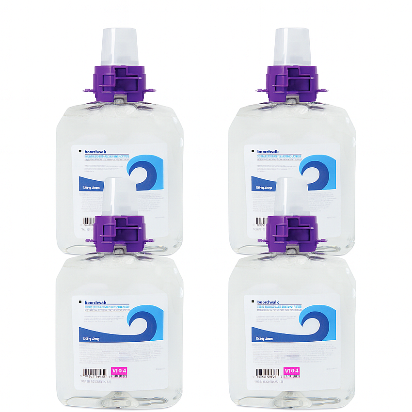 BOARDWALK Boardwalk BWK8400 Green Certified Foam Soap Fragrance Free 1250ml Refill 4/Case