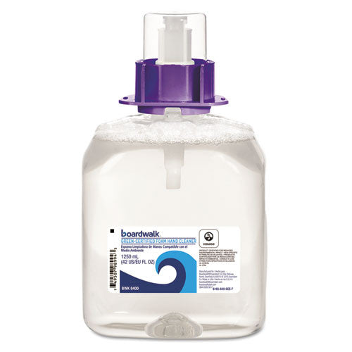 BOARDWALK Boardwalk BWK8400 Green Certified Foam Soap Fragrance Free 1250ml Refill 4/Case