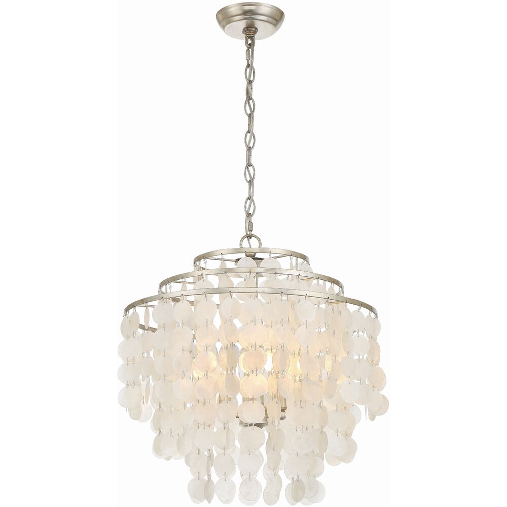 CRYSTORAMA Crystorama BRI-3008-SA Brielle Chandelier 60W 4-Light