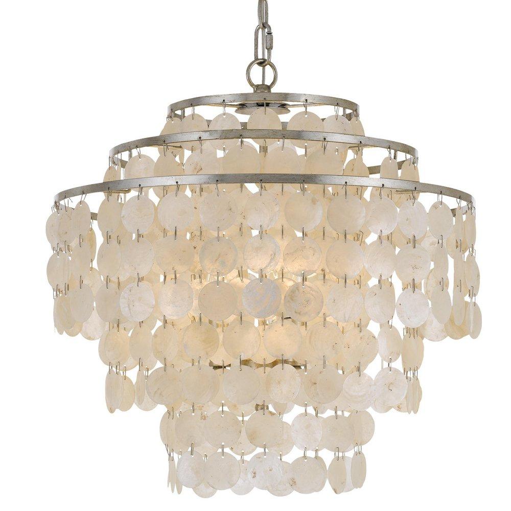 CRYSTORAMA Crystorama BRI-3008-SA Brielle Chandelier 60W 4-Light