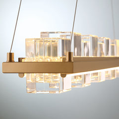 EUROFASE Eurofase 45717-024 Bruco Linear Chandelier Ceiling Light 80W 34.75 inch length