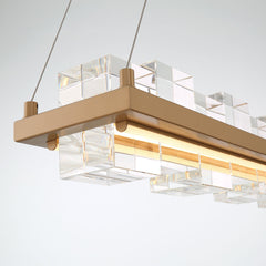 EUROFASE Eurofase 45717-024 Bruco Linear Chandelier Ceiling Light 80W 34.75 inch length
