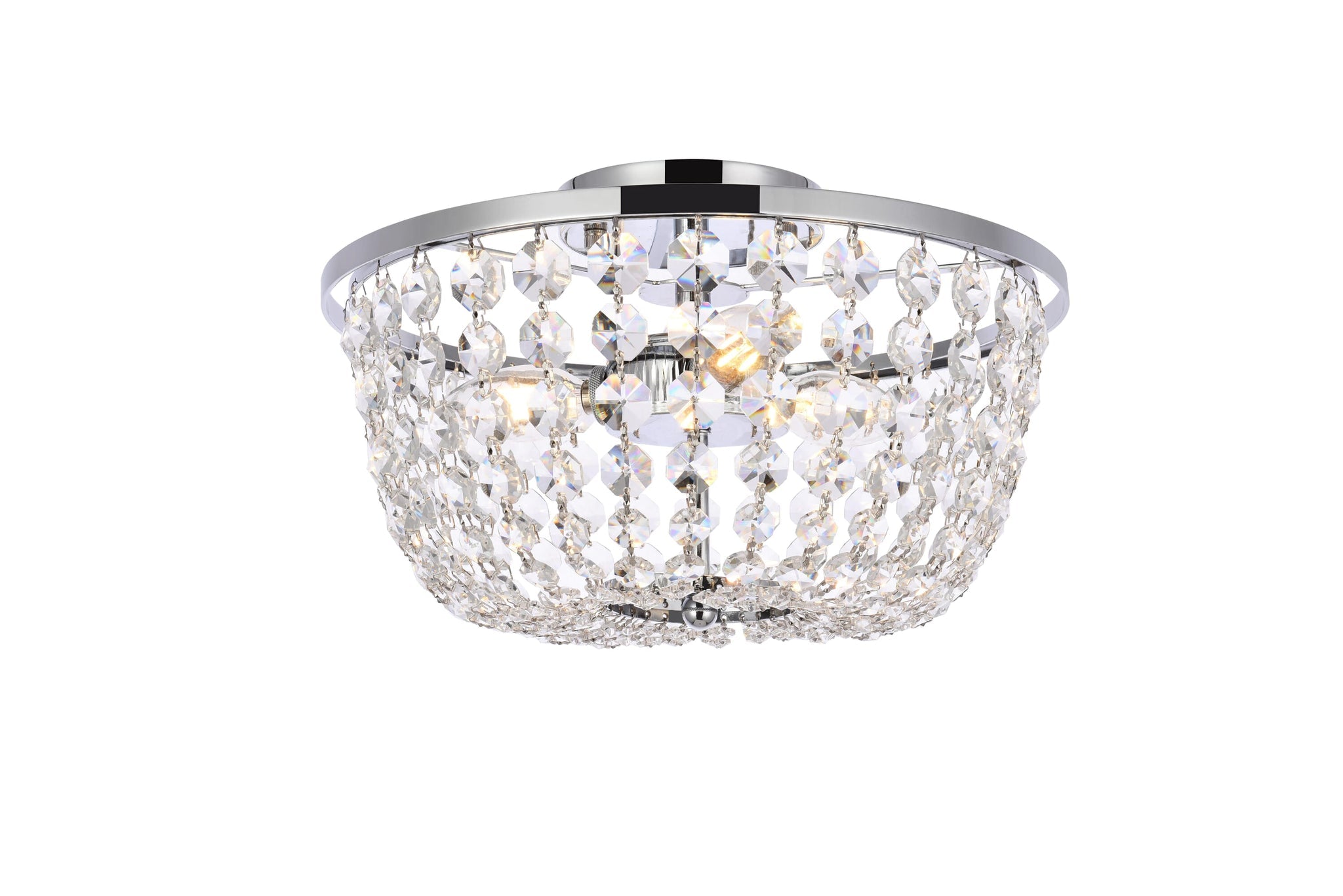 ELEGANT LIGHTING Elegant Lighting 1109F13C Cora 3 Light 13 inch Flush Mount Ceiling Light 120W