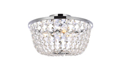 ELEGANT LIGHTING Elegant Lighting 1109F13C Cora 3 Light 13 inch Flush Mount Ceiling Light 120W