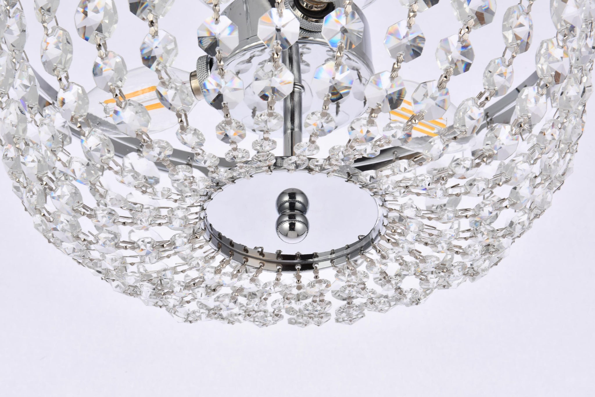 ELEGANT LIGHTING Elegant Lighting 1109F13C Cora 3 Light 13 inch Flush Mount Ceiling Light 120W