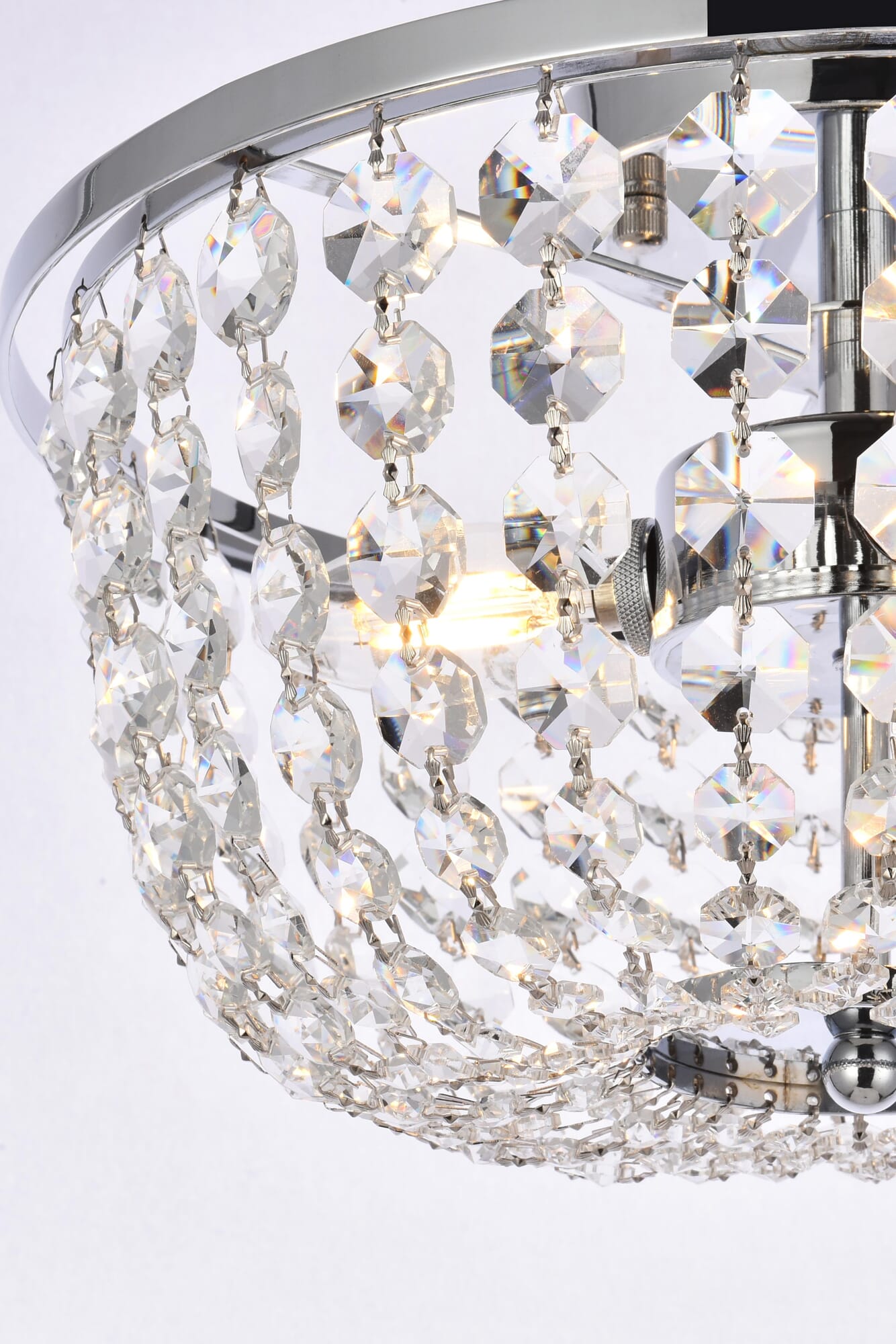 ELEGANT LIGHTING Elegant Lighting 1109F13C Cora 3 Light 13 inch Flush Mount Ceiling Light 120W