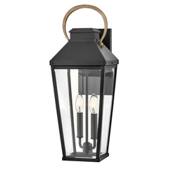 HINKLEY LIGHTING Hinkley Lighting 17504BK Dawson Medium Wall Mount Lantern 10W LED 8 inch W 22 inch H