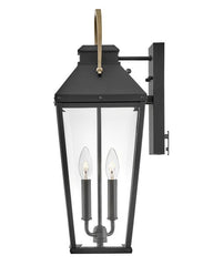 HINKLEY LIGHTING Hinkley Lighting 17504BK Dawson Medium Wall Mount Lantern 10W LED 8 inch W 22 inch H