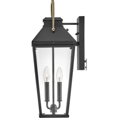 HINKLEY LIGHTING Hinkley Lighting 17504BK Dawson Medium Wall Mount Lantern 10W LED 8 inch W 22 inch H