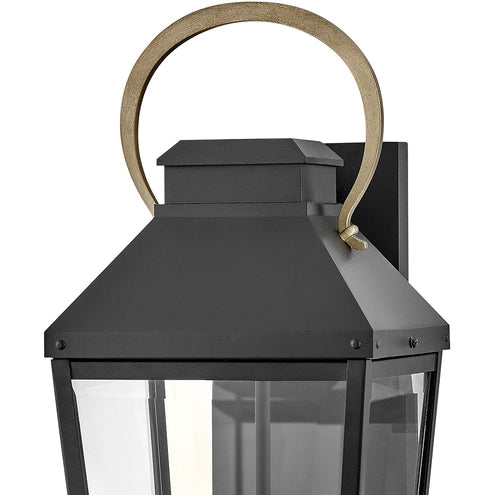 HINKLEY LIGHTING Hinkley Lighting 17504BK Dawson Medium Wall Mount Lantern 10W LED 8 inch W 22 inch H