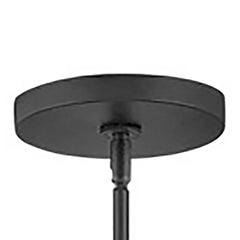 HINKLEY LIGHTING Hinkley Lighting 30304BLK-WH Large Three Light Pendant 3-10w Med. LED, 100w Equiv. 3 Light