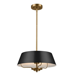 KICHLER Kichler 52542BK Luella convertible pendant 180 watts 16 inch W x 8.25 inch H