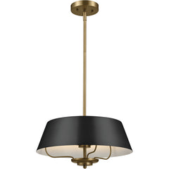 KICHLER Kichler 52542BK Luella convertible pendant 180 watts 16 inch W x 8.25 inch H