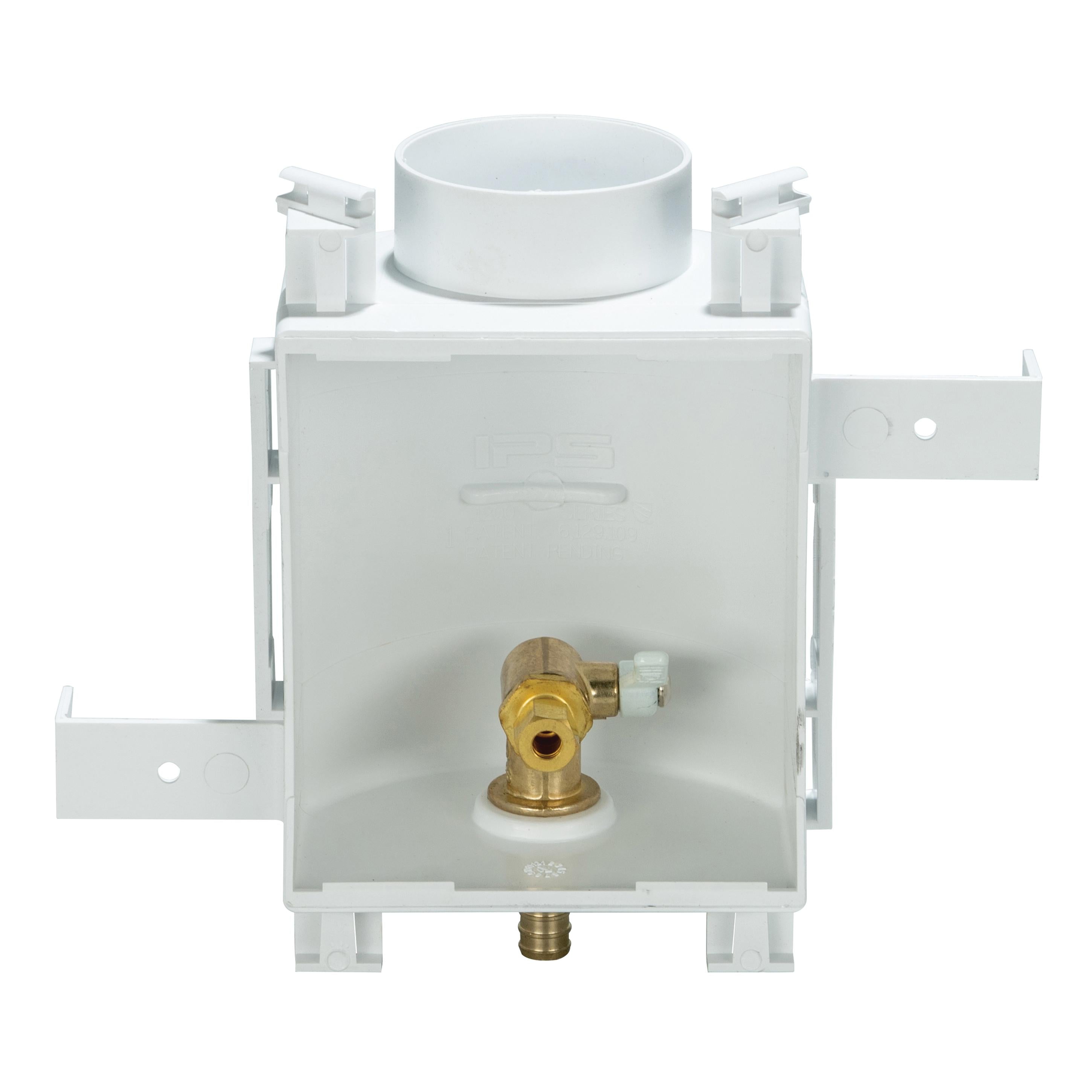 IPS Ips 83075 Water-Tite MultiBox Fire Rated Contractor Pack Outlet Box with Quarter Turn Brass Valve 1/2 Inch Supply Connection