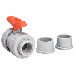 GEORG FISCHER Georg Fischer 163375005 Ball Valve 375 CPVC 1-1/4 Inch Socket/Threaded True Union EPDM