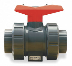 GEORG FISCHER Georg Fischer 161375002 ball valve 375 PVC S80 1/2 inch socket/threaded true union EPDM