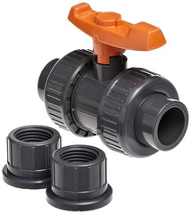 GEORG FISCHER Georg Fischer 161375002 ball valve 375 PVC S80 1/2 inch socket/threaded true union EPDM