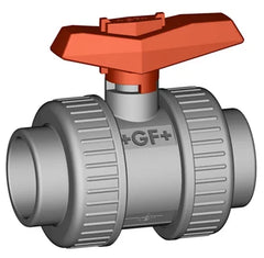 GEORG FISCHER Georg Fischer 163375002 Ball Valve 375 CPVC 1/2 inch Socket/Threaded True Union EPDM