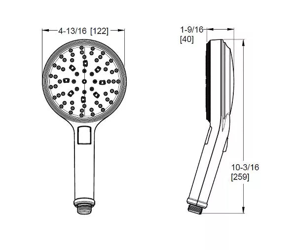 PFISTER Pfister HSC-05SHWD Transitional Round Multi Function Hand Shower 1.75 GPM