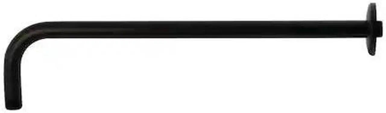 KINGSTON BRASS Kingston Brass K117A0 Claremont J-Shaped Rain Drop Shower Arm with Round Flange 17-inch